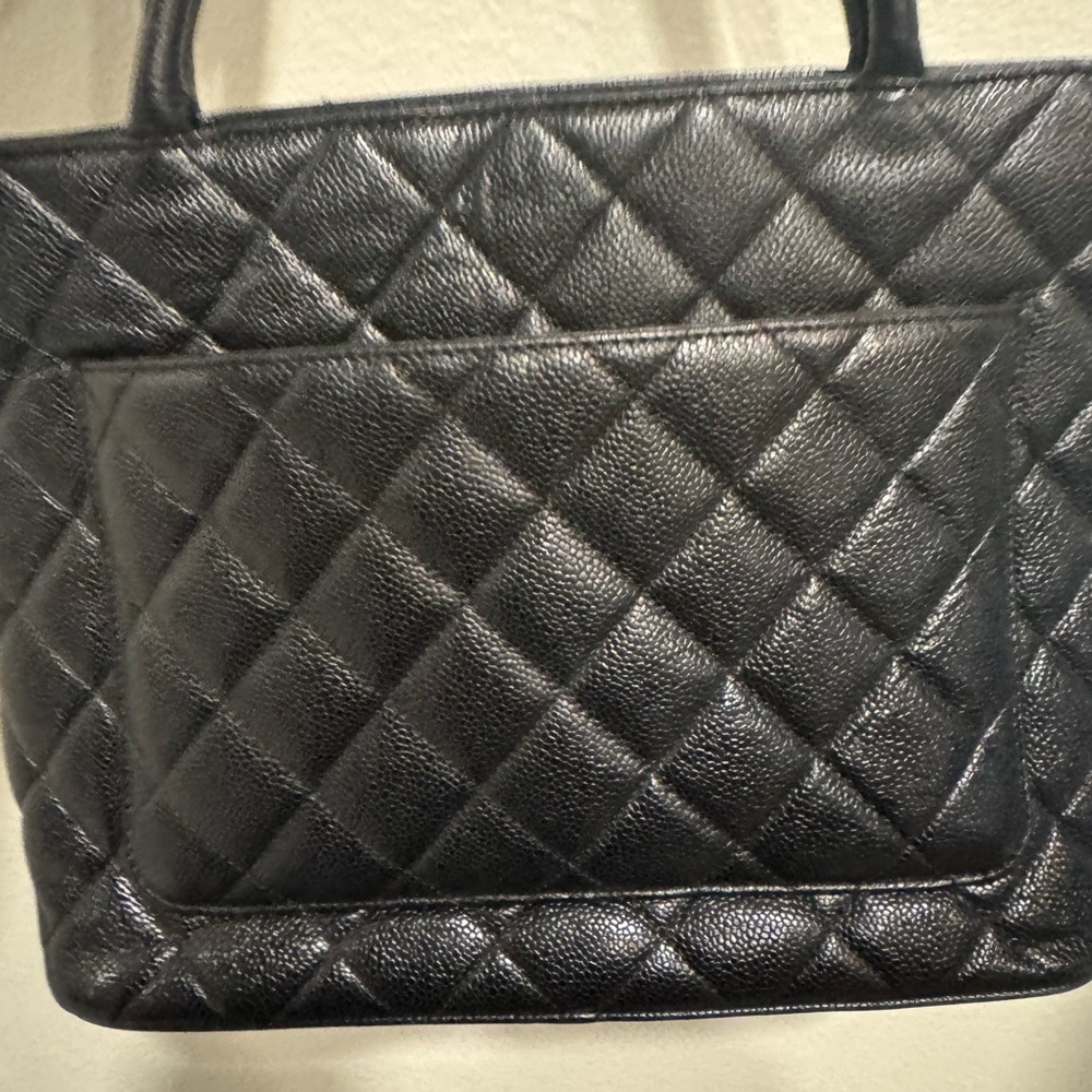 CHANEL Black Quilted Double C Shoulder Bag - Picture 9 of 13